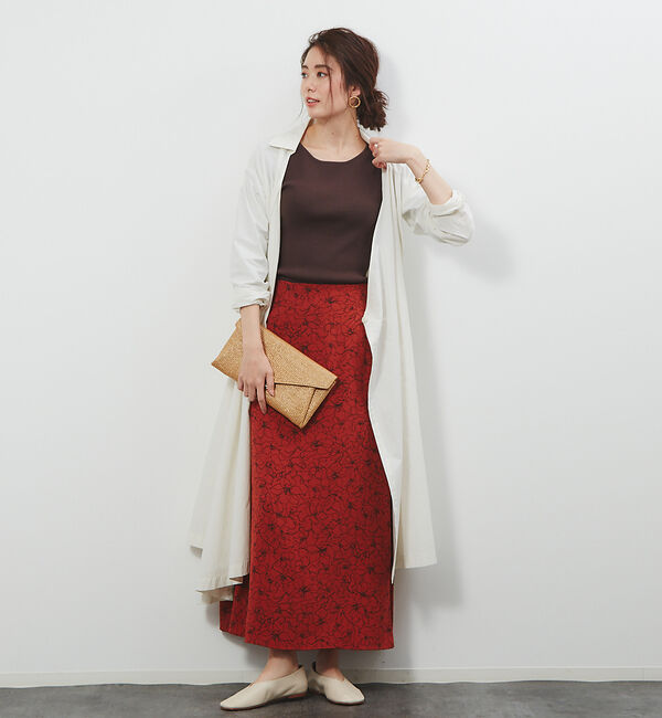 Rouge vif「ウエストリボンアシメトリーコート」|その他|