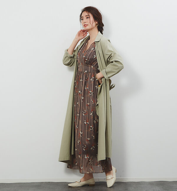 Rouge vif「ウエストリボンアシメトリーコート」|その他|