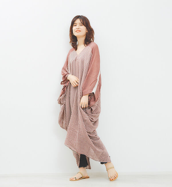 Rouge vif「【SU PARIS】 Ｖネックワンピ」|ワンピース|パープル