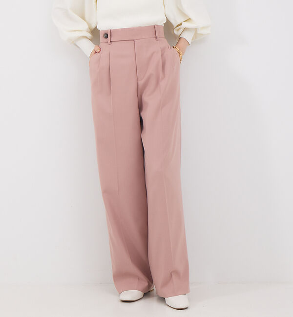 Rouge vif「サキソニーワイドパンツ」|その他|ピンク