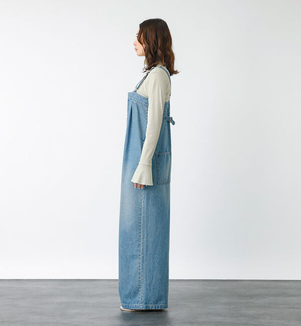 Rouge vif「【JOHNBULL/ジョンブル】デニムタックベア サロペット / オーバーオール」|オールインワン|