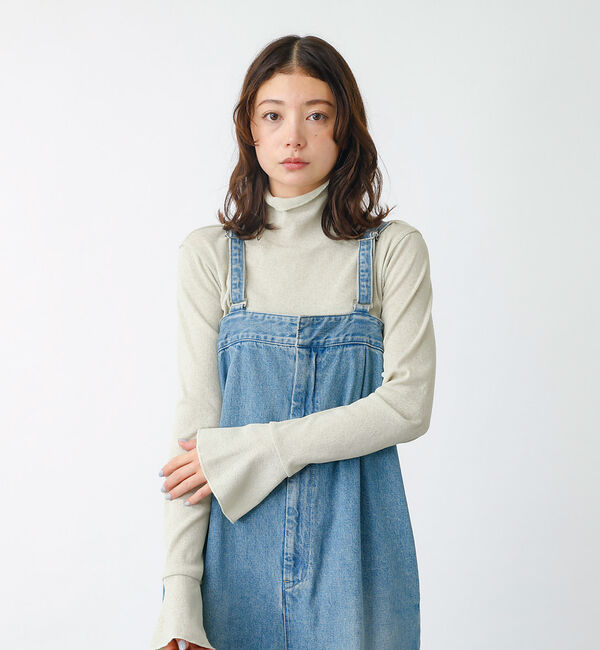 Rouge vif「【JOHNBULL/ジョンブル】デニムタックベア サロペット / オーバーオール」|オールインワン|