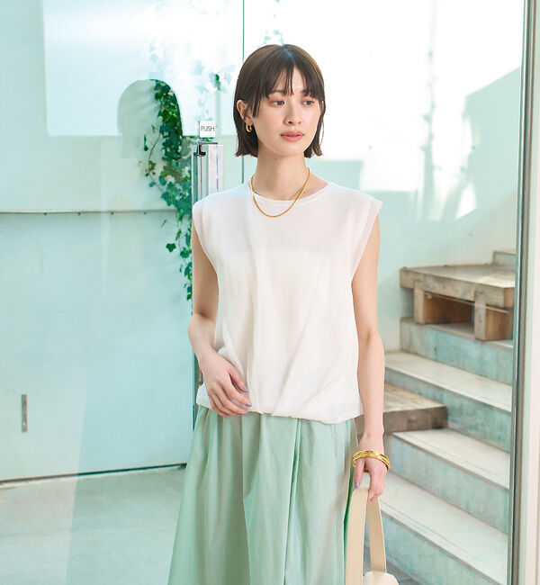 Rouge vif「レイヤードニットプルオーバーTシャツ」|ニット・セーター|