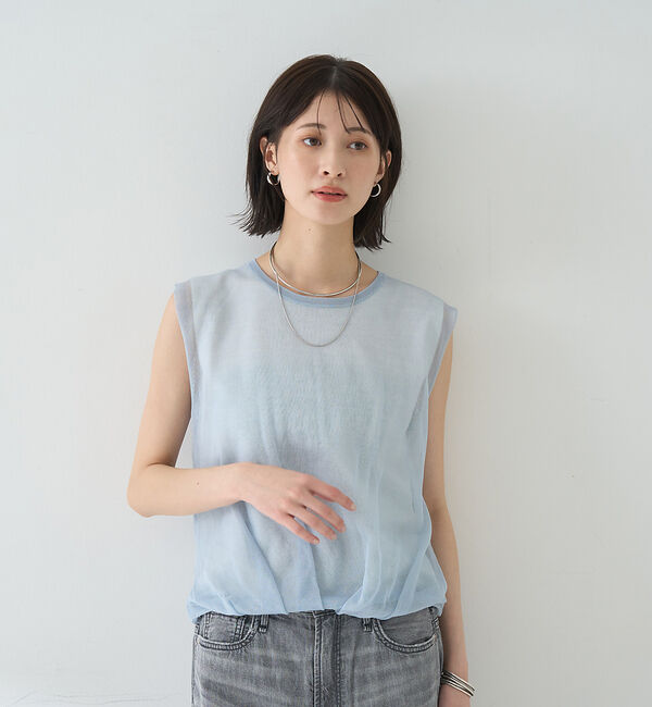 Rouge vif「レイヤードニットプルオーバーTシャツ」|ニット・セーター|