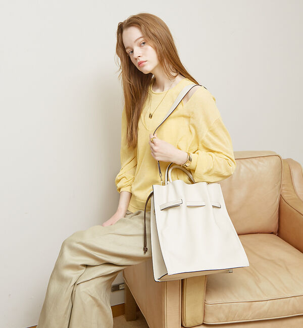 LOWELL things「【TVドラマ使用商品】Swell/2WAYギャザーオープントートBAG L」|トートバッグ|