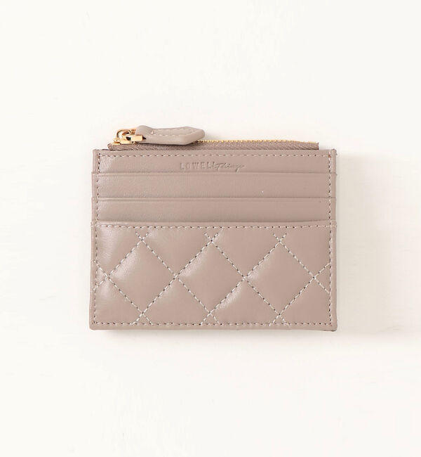 LOWELL things「Quilty/キルティングミニウォレット」|財布|グレージュ