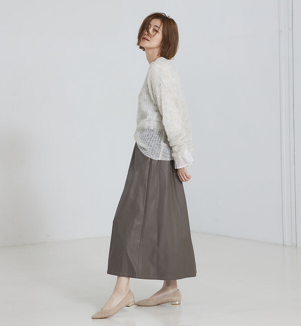 abahouse mavie「【大人のいちまんワンピ】フェイクレザー２ＷＡＹジャンパースカート」|ジャンパースカート|