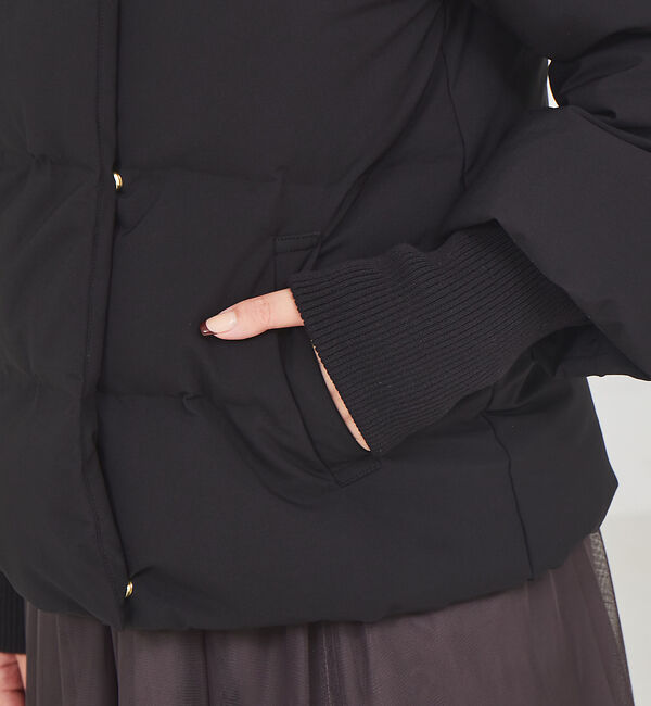 abahouse mavie「【WEB Domani掲載】袖リブシームレススタンドダウン/ロングセラー/定番/」|ダウン|