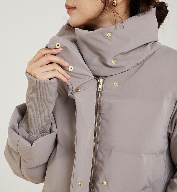 abahouse mavie「【WEB Domani掲載】袖リブシームレススタンドダウン/ロングセラー/定番/」|ダウン|