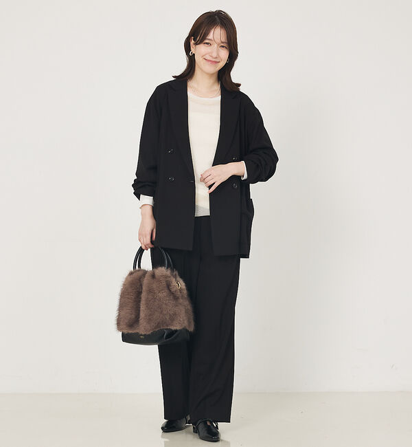 abahouse mavie「【セットアップ対応】TRストレッチタックセミワイドパンツ」|その他|