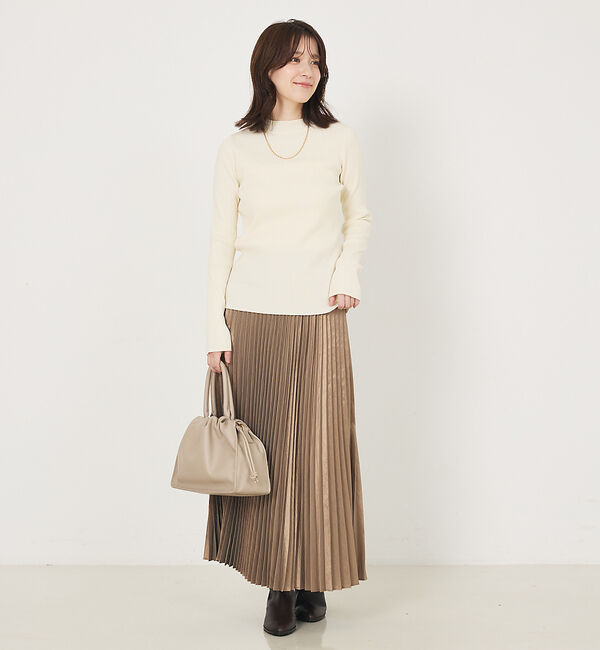 abahouse mavie「プチハイネックリブプルオーバー」|ニット・セーター|