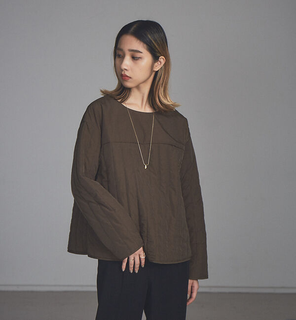 NOMINE「【展開店舗限定】キルト中綿プルオーバー」|スウェット・ジャージ|