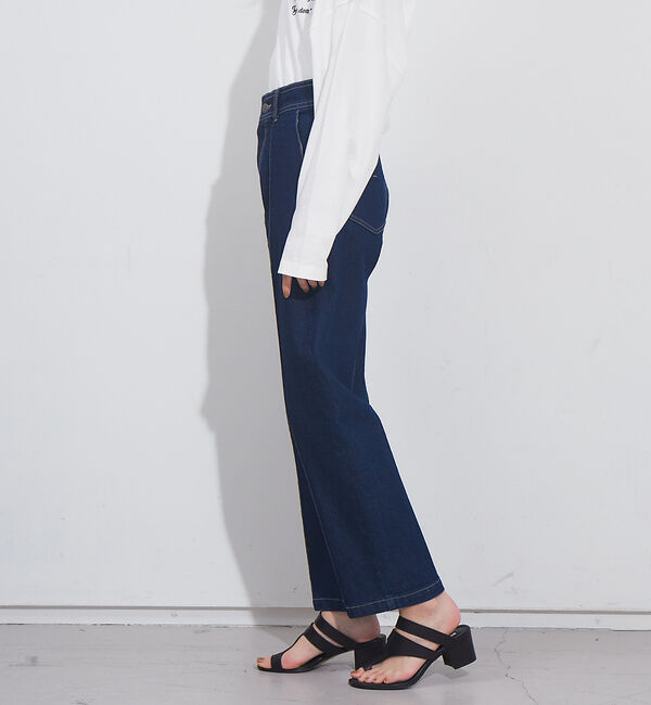 NOMINE「ピンタックデニムパンツ」|デニム|