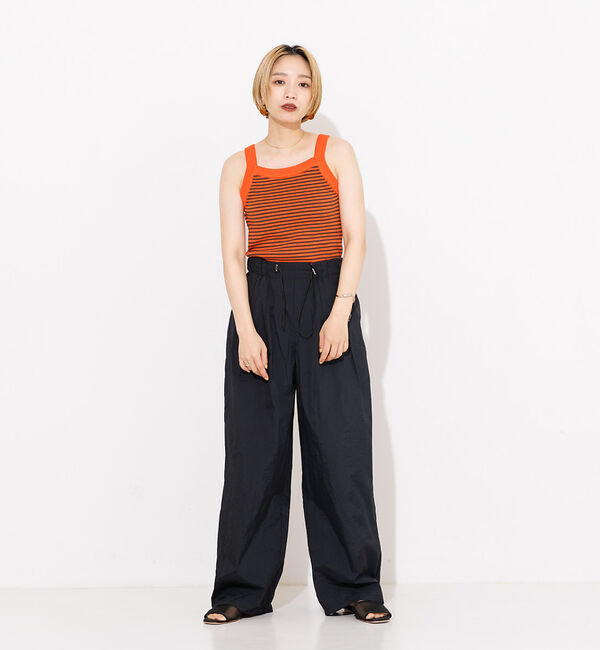 NOMINE「カップイン アメスリ ニット タンクトップ」|キャミソール|