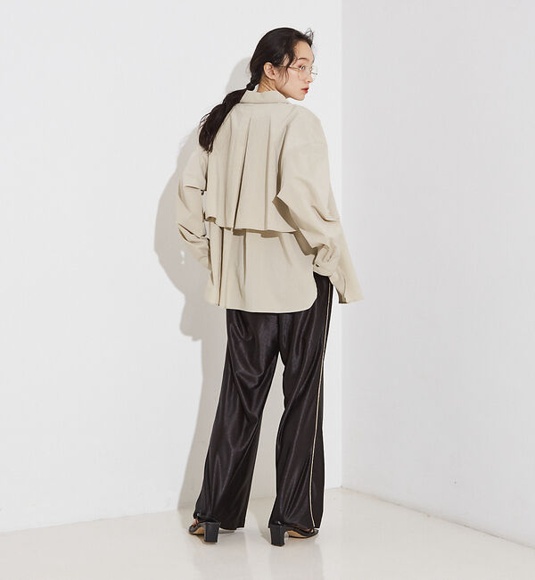 NOMINE「【セットアップ着用可】ロングフライ  ヨーク シャツ」|シャツ・ブラウス|