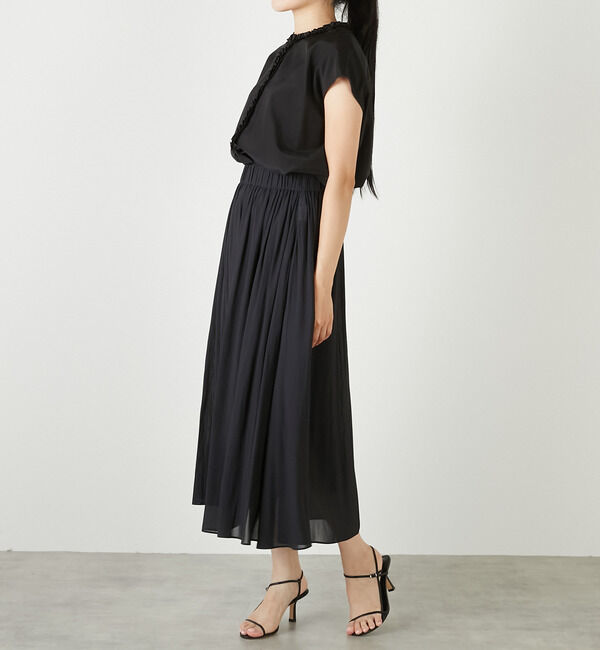 TIARA「ハイネックフリルブラウス」|シャツ・ブラウス|