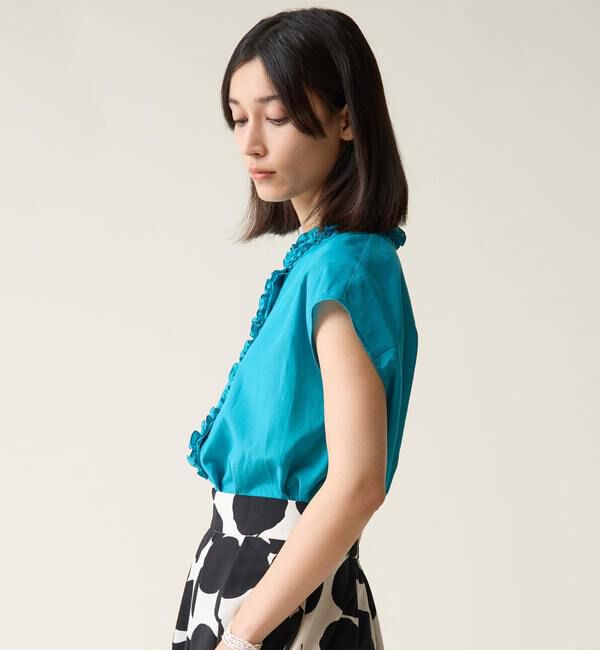 TIARA「ハイネックフリルブラウス」|シャツ・ブラウス|