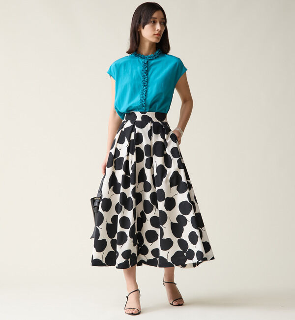 TIARA「ハイネックフリルブラウス」|シャツ・ブラウス|