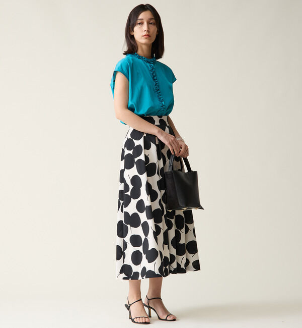 TIARA「ハイネックフリルブラウス」|シャツ・ブラウス|