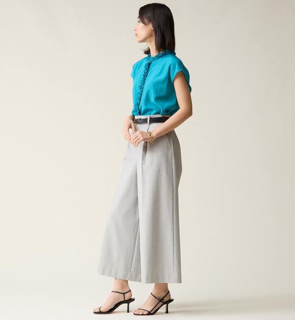 TIARA「ハイネックフリルブラウス」|シャツ・ブラウス|