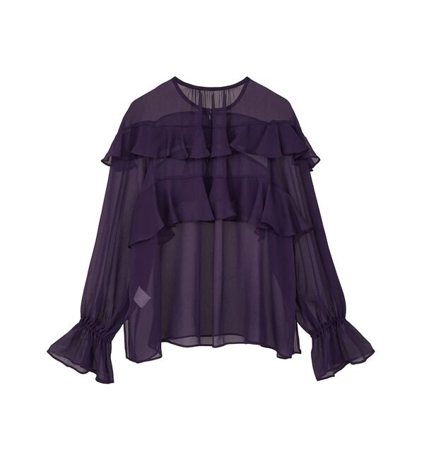 TIARA「 ラップルフリルブラウス」|シャツ・ブラウス|