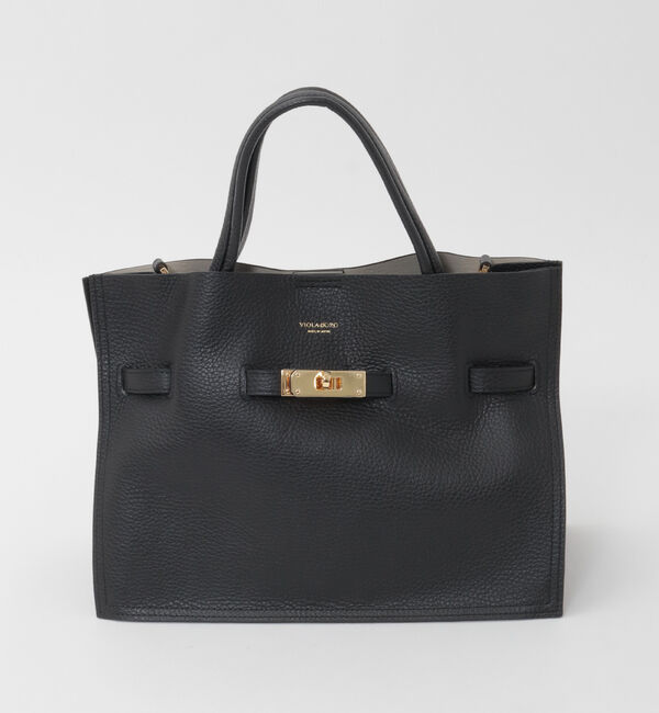 TIARA「【VIOLAd'ORO/ヴィオラドーロ】トートバッグ小（V-1496）」|トートバッグ|ブラック