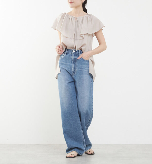 Liesse「フリルカラーブラウス」|シャツ・ブラウス|