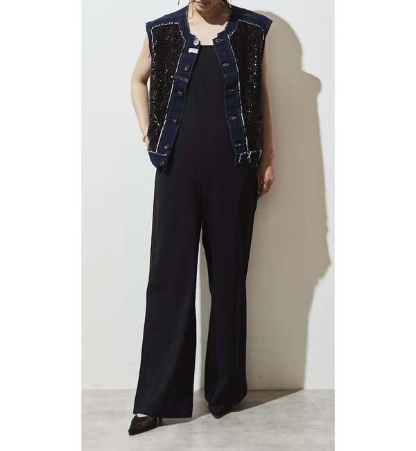 A_「【THE FLATS/ザフラッツ】TUBE TOP ALLINONE」|オールインワン|ブラック