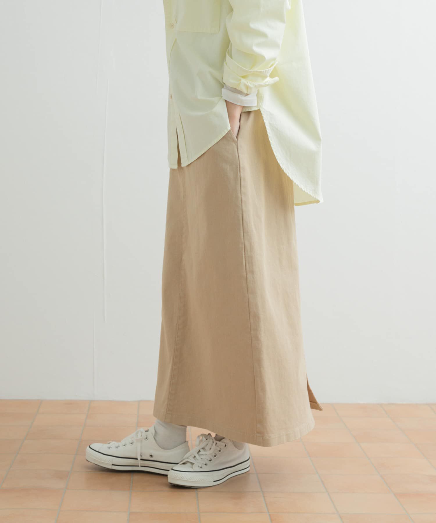 URBAN RESEARCH DOORS「製品染めカラースカート」|スカート|