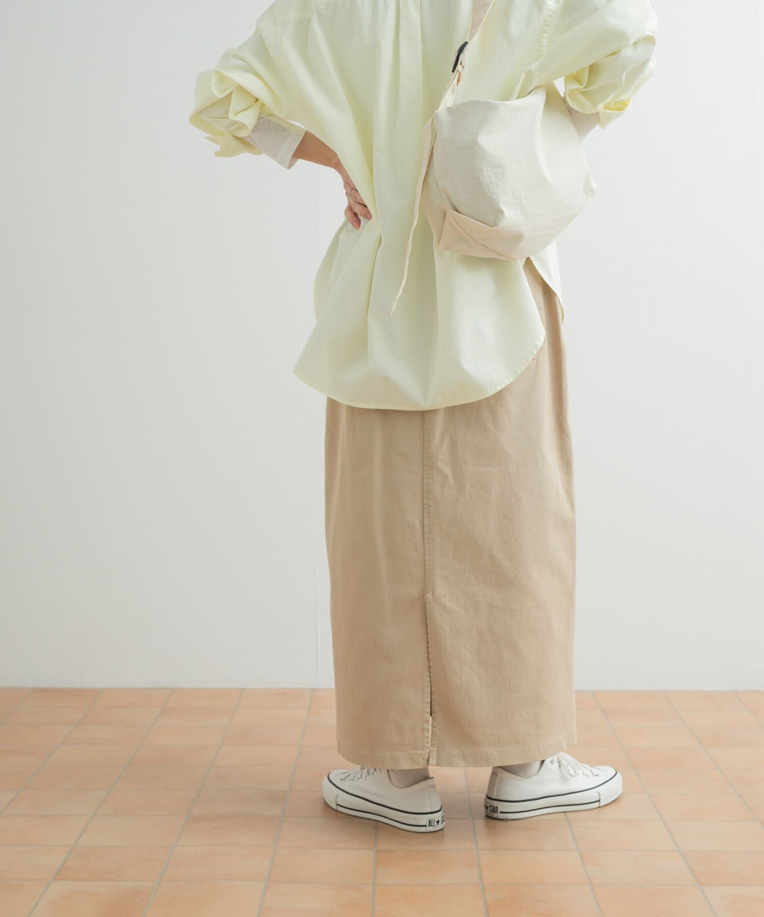 URBAN RESEARCH DOORS「製品染めカラースカート」|スカート|