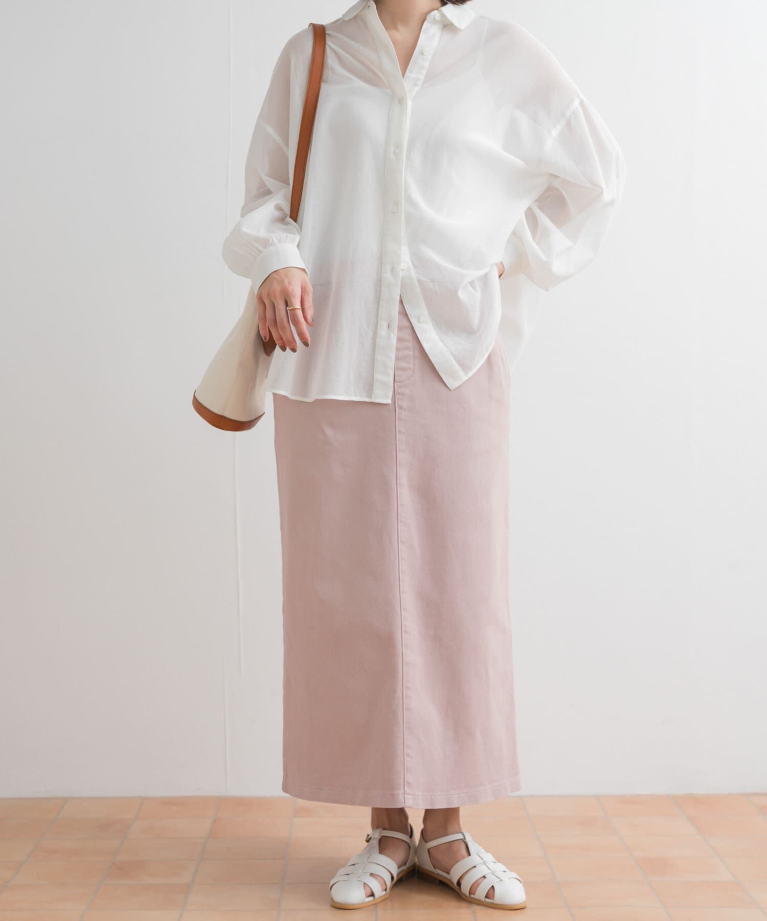 URBAN RESEARCH DOORS「製品染めカラースカート」|スカート|