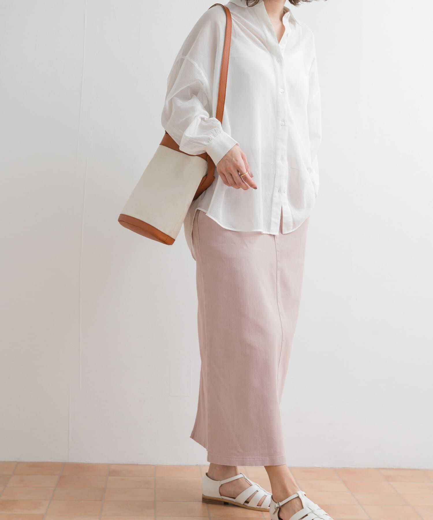 URBAN RESEARCH DOORS「製品染めカラースカート」|スカート|