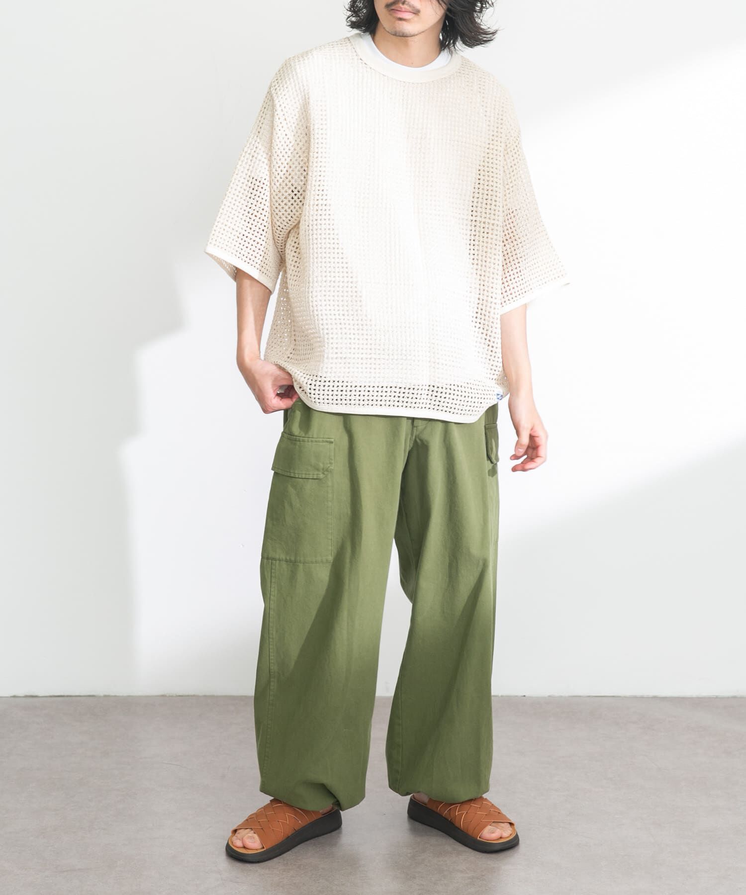 Sonny Label 「ARMY TWILL　Cotton Mesh T-shirts」|Tシャツ・カットソー|