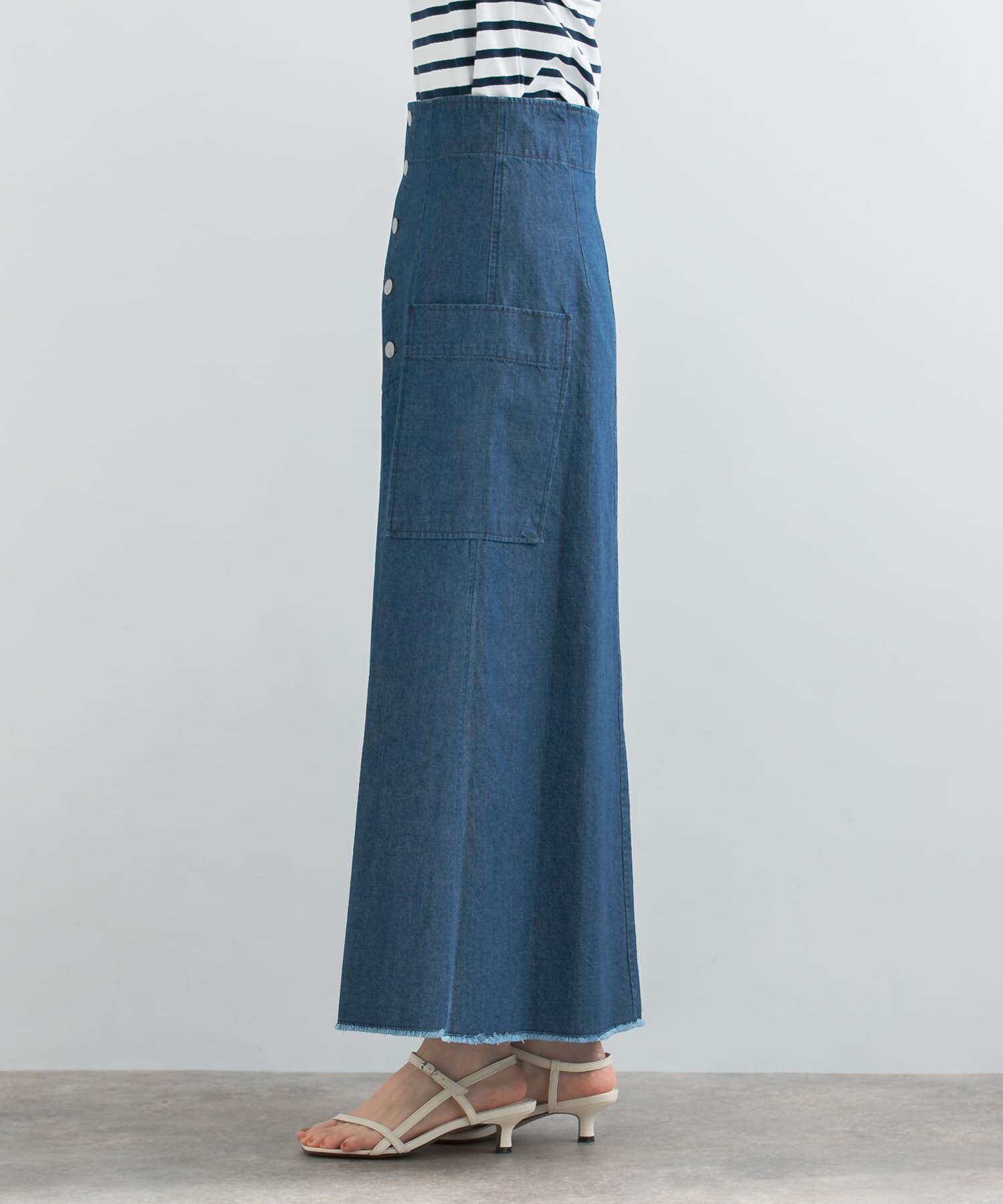 URBAN RESEARCH ROSSO「ボタンデニムスカート」|スカート|