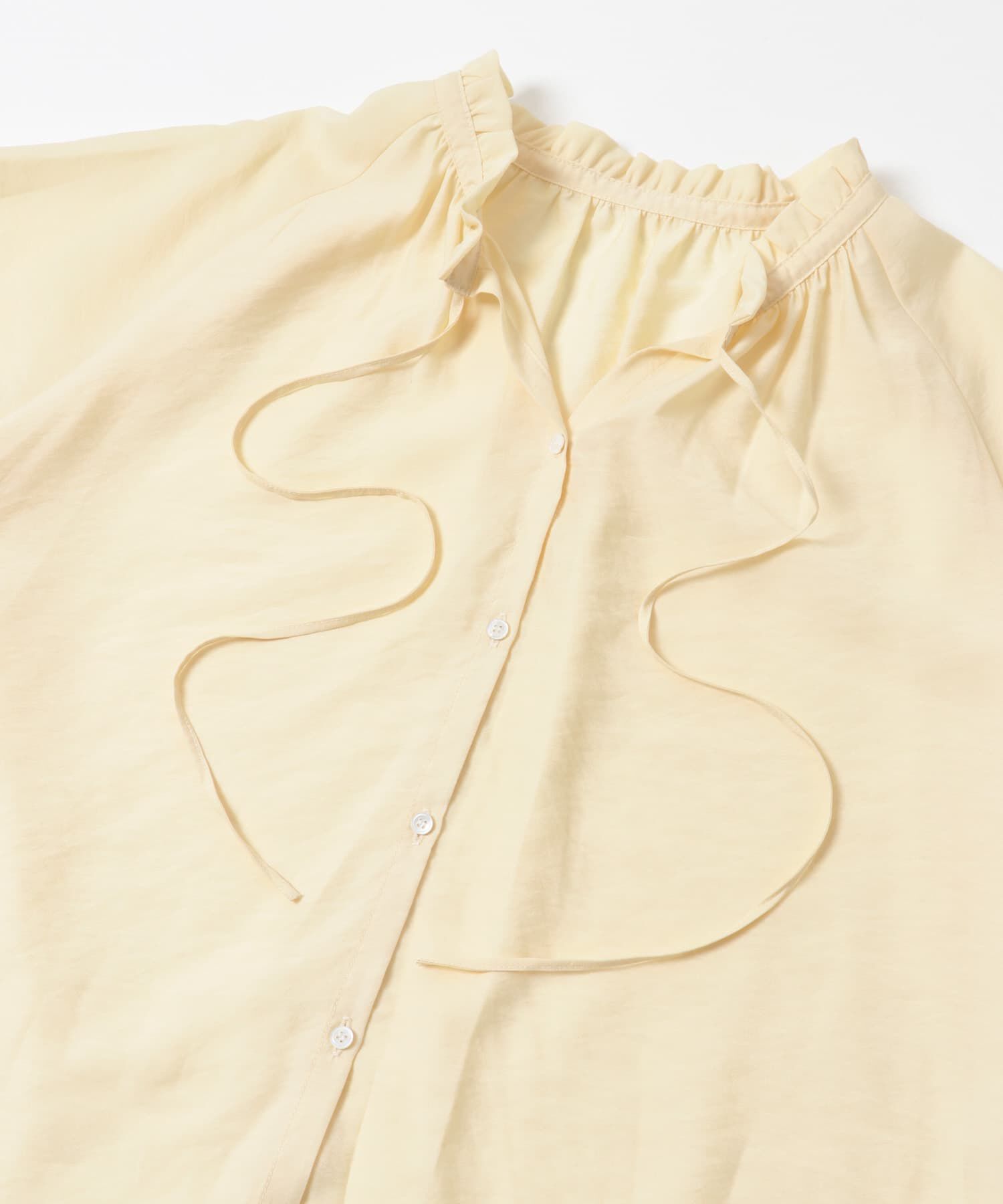 URBAN RESEARCH ROSSO「クールタッチセミシアーフリルブラウス」|シャツ・ブラウス|