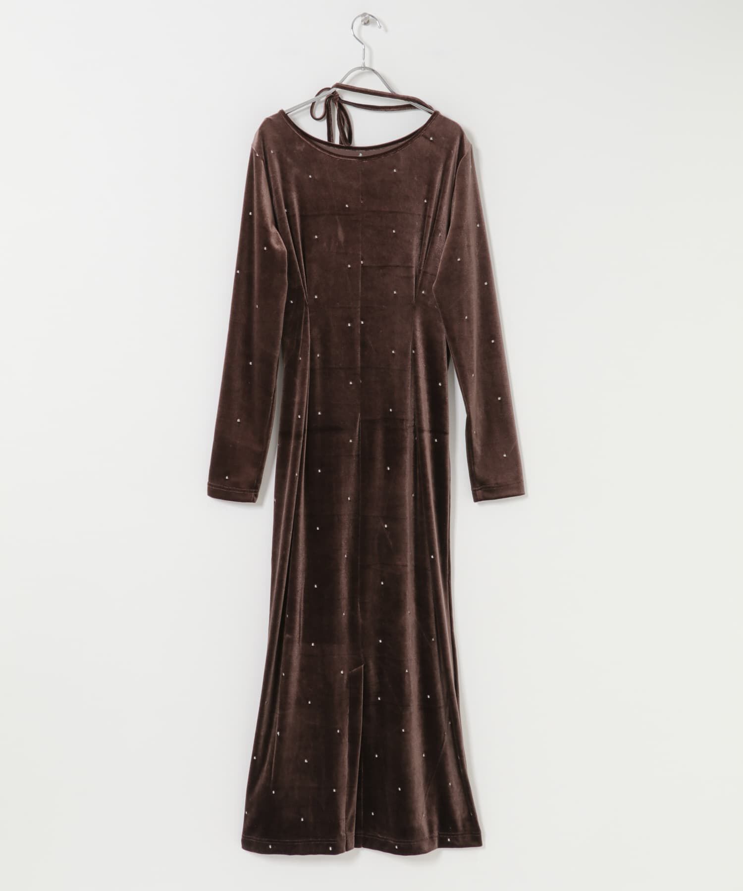 SENSE OF PLACE by URBAN RESEARCH「ドットシシュウベロアワンピース」|ワンピース|