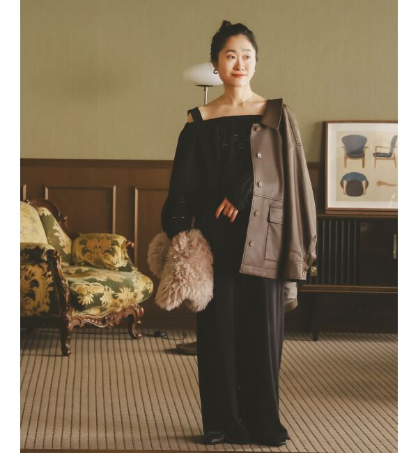  「CICA加工サークルストレッチサロペット」|オールインワン|