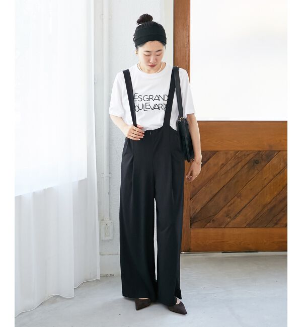  「CICA加工サークルストレッチサロペット」|オールインワン|