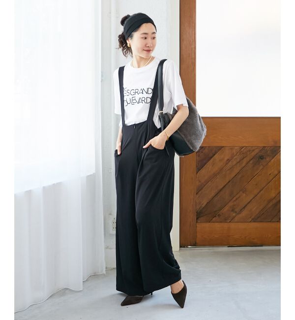  「CICA加工サークルストレッチサロペット」|オールインワン|