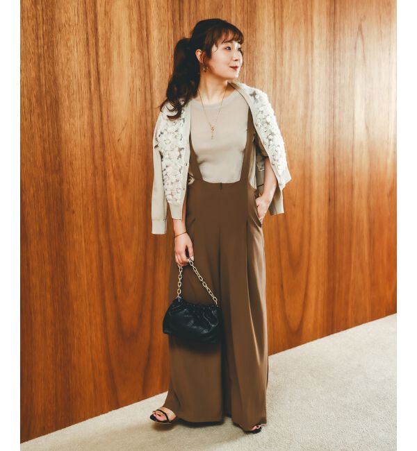  「CICA加工サークルストレッチサロペット」|オールインワン|