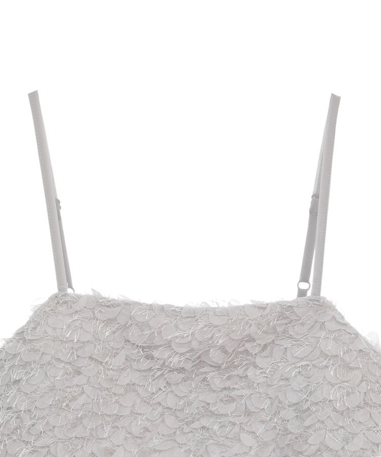 earth music&ecology「フリンジミックスチュールビスチェ」|ベスト・ジレ|