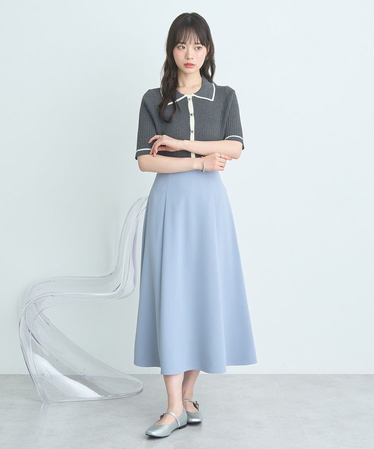 earth music&ecology「リブニットカーディガン」|カーディガン|