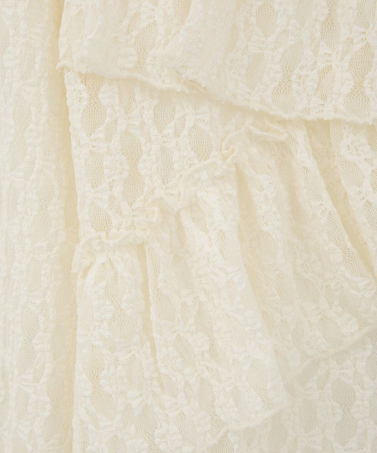 earth music&ecology「レースフリルメローカーディガン」|カーディガン|