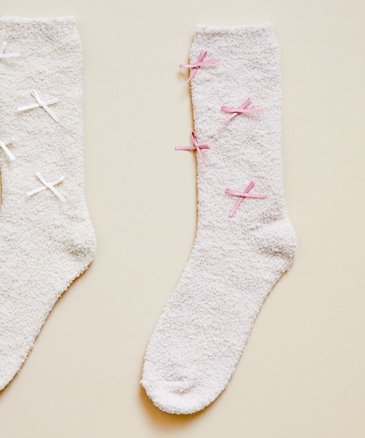 Maison de FLEUR「リボンルームソックス」|その他|ライトピンク