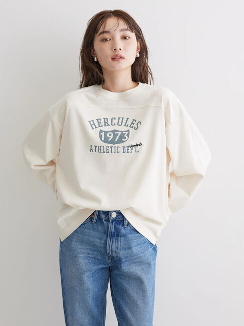  「ラガー切り替えロゴカットプルオーバー」|Tシャツ・カットソー|オフホワイト