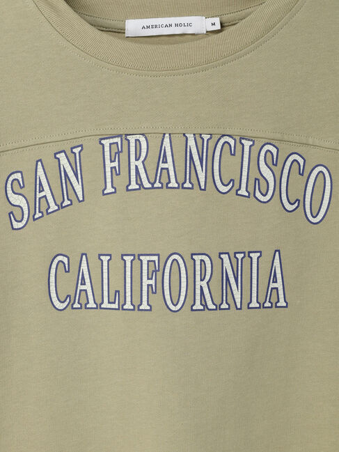  「ラガー切り替えロゴカットプルオーバー」|Tシャツ・カットソー|