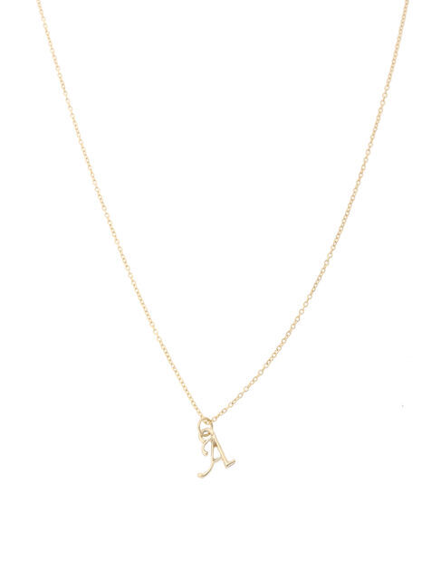  「イニシャルショートネックレス」|ネックレス|