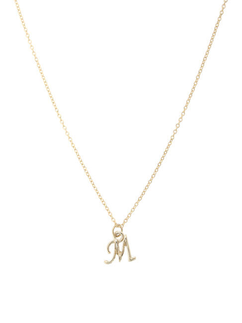  「イニシャルショートネックレス」|ネックレス|