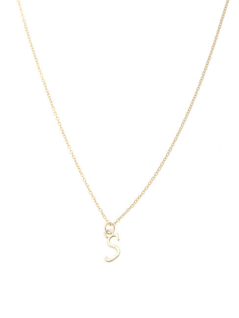  「イニシャルショートネックレス」|ネックレス|