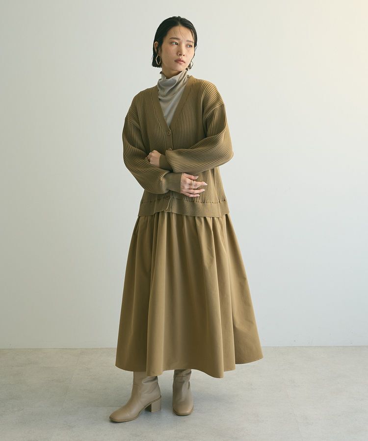 armonia「armonia.ニットドッキングワンピース」|ワンピース|Beige